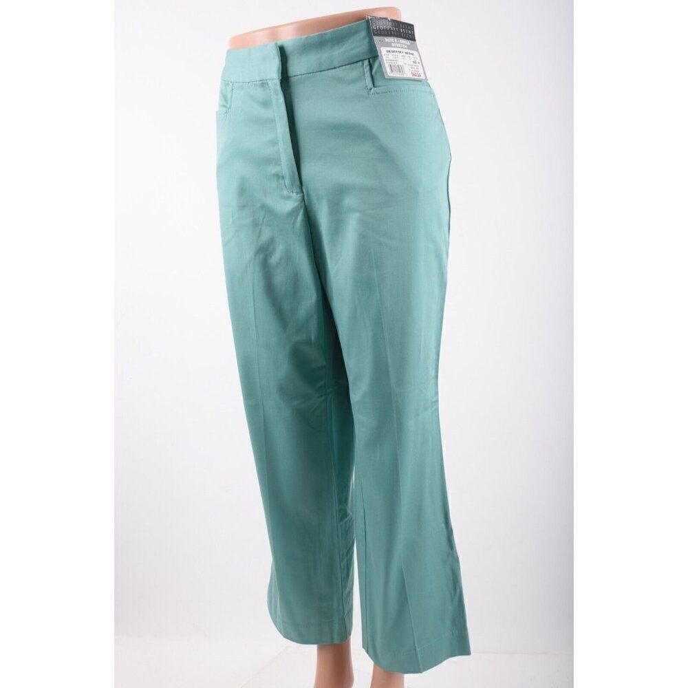 Geoffrey Beene Sport Womans Pants Trousers Size 8 Green Ankle Stretch NWT - Picture 4 of 8